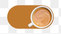 PNG Coffee cup slide icon, transparent background