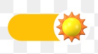 PNG Sun slide icon, transparent background