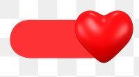 PNG Heart slide icon, transparent background