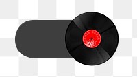 PNG Music vinyl slide icon, transparent background