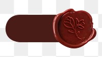 PNG Wax stamp slide icon, transparent background