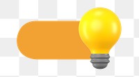 PNG Light bulb slide icon, transparent background