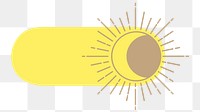 PNG Sun and moon slide icon, transparent background