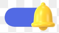 PNG Notification bell slide icon, transparent background