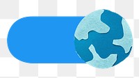 PNG Earth globe slide icon, transparent background