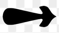 PNG Black arrow, clipart, transparent background