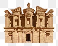 Png city of Petra, Jordan, transparent background