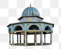 Png Dome of the Rock shrine in Israel, transparent background