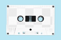 Retro cassette tape png mockup, transparent design