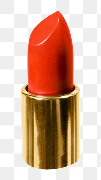 Png vintage red lipstick, transparent background