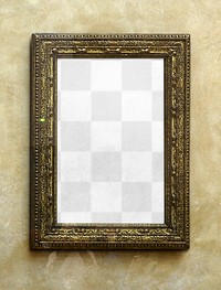 Vintage photo frame png transparent mockup