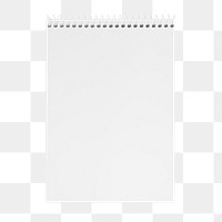 Blank notepad png, transparent background