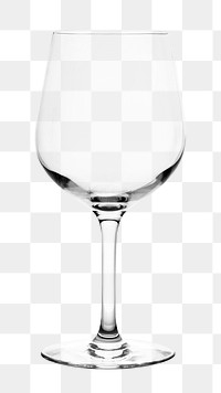 Png empty wine glass, transparent background