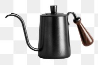 PNG black drip kettle, transparent background