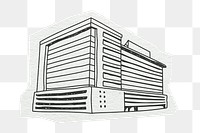 PNG Office building, architecture, line art illustration, transparent background