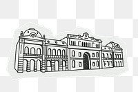 PNG Government building, architecture, line art illustration, transparent background