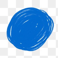 Png circular blue squiggle, transparent background