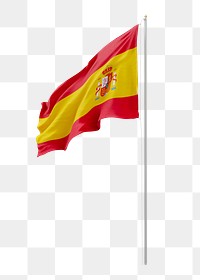 Spanish flag on pole