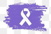 Png purple breast cancer awareness, transparent background