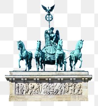 Brandenburg gate png historical landmark, transparent background. Remixed by rawpixel. 