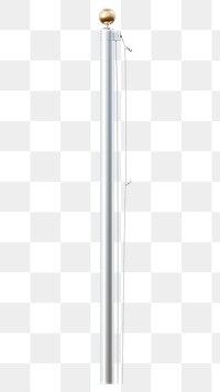 Png white flag pole, transparent background