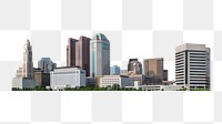 Png downtown Columbus View in USA, transparent background
