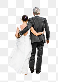 Png senior marriage, transparent background