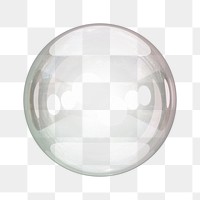 PNG 3D crystal ball, element illustration, transparent background