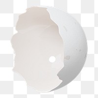 PNG 3D cracked egg shell, element illustration, transparent background