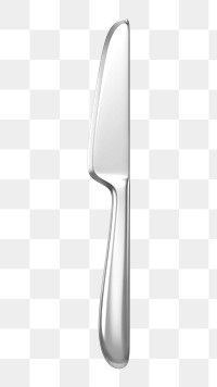 PNG 3D knife cutlery, element illustration, transparent background