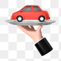 PNG 3D car selling, element illustration, transparent background