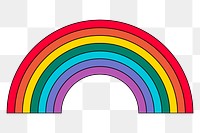 PNG Rainbow, LGBTQ pride illustration, transparent background