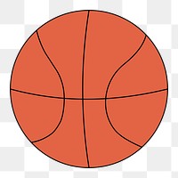 Png basketball ball equipment illustration, transparent background