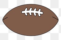 Png rugby ball equipment illustration, transparent background