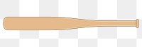 Png baseball bat equipment illustration, transparent background