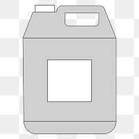 Png gallon cleaning bottle illustration, transparent background