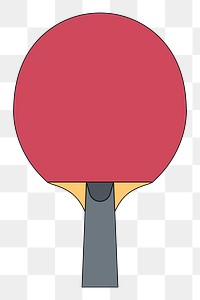 Png ping pong paddle equipment illustration, transparent background