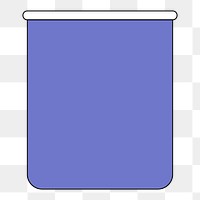 PNG Purple jar, flat object illustration, transparent background