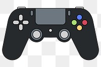 PNG Game controller, flat illustration, transparent background