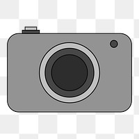 PNG Camera, flat digital device illustration, transparent background