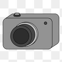 PNG Camera, flat digital device illustration, transparent background