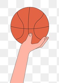Png shooting basketball illustration, transparent background