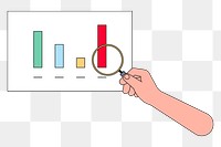 PNG Business analysis bar charts, flat illustration, transparent background