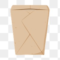 Takeaway box png, transparent background