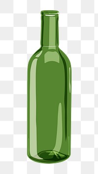 Empty bottle png, transparent background