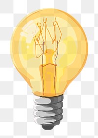 Light bulb png,  transparent background