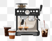 Coffee shop png, transparent background