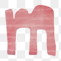 m  letter png, paper English alphabet, transparent background