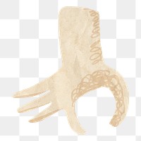 PNG Okay hand gesture, paper craft element, transparent background