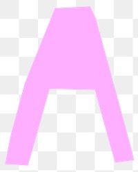 A letter png, paper English alphabet, transparent background